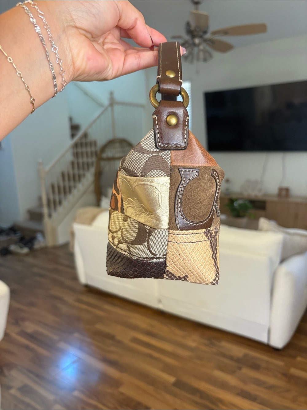NWT Coach Y2K patchwork mini hobo purse - Picture 2 of 8